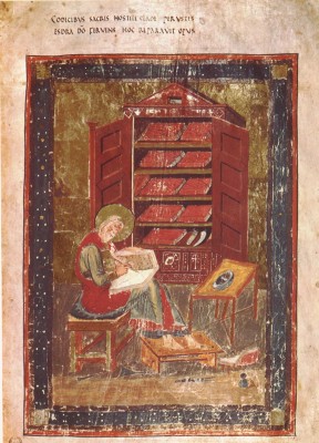 Ezra as pictured in the Codex Amatinus. Source: Wikipedia