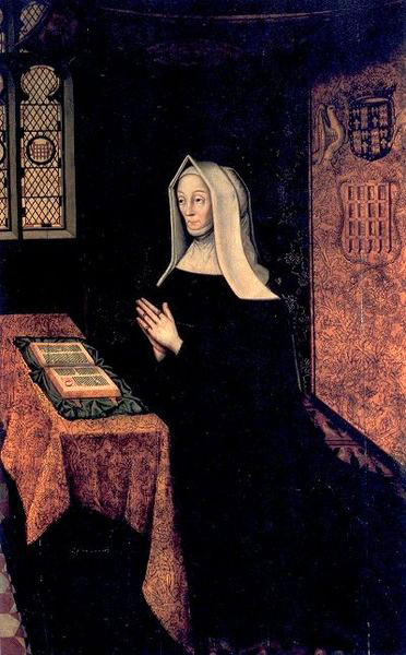 Lady Margaret Beaufort at prayer, by Rowland Lockey, St John's College, Cambridge. Source: Wikipedia