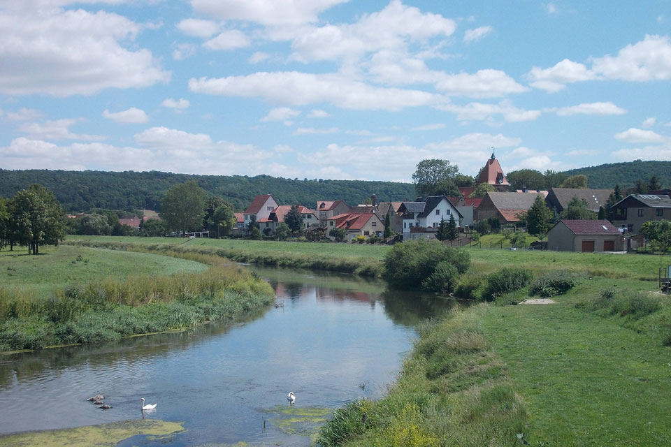 Village at Memleben in Saale-Unstrut- source Wikipedia