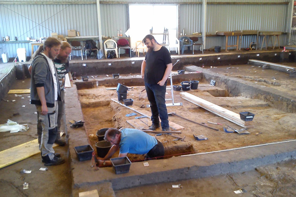 Excavating burial ground at haithabu Summer 2017 Source: Haithabu/FB