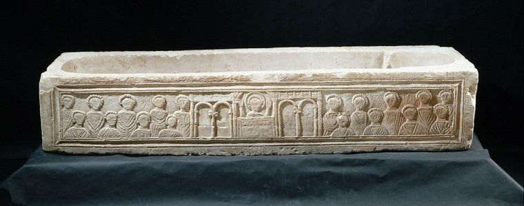 Copy of tomb of St. Martin of Braga. Original in Dume, Portugal